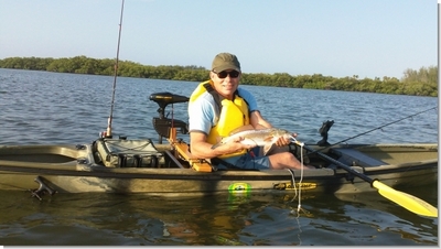 Dennis with a keeper red