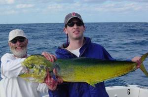 Gabriel with his 19 pound dolphin on 6