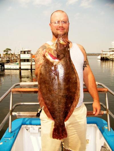 Drew Warden, Sayerville N.J. 7.4 pound pool fish