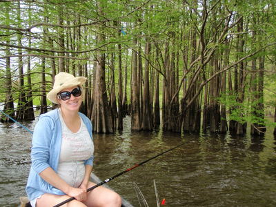 Any woman who will help paddle a Gheenoe 3 miles at six months pregnant to catch fish is the best catch ever!