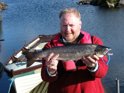 John with his Wild Atlantic Salmon