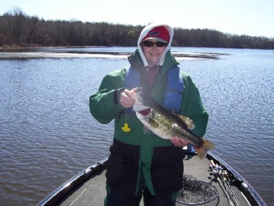Mrs. Dees on Lake Palestine