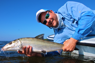 A typical 8 lb. bonefish tagged and released