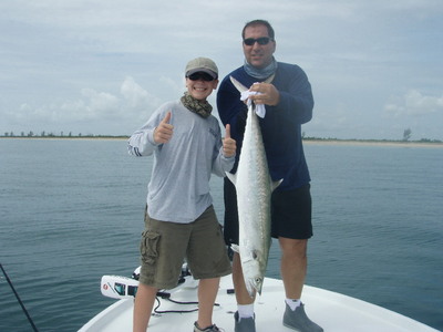 Jesse & Matt Cervone with the 38# king Jesse caught.