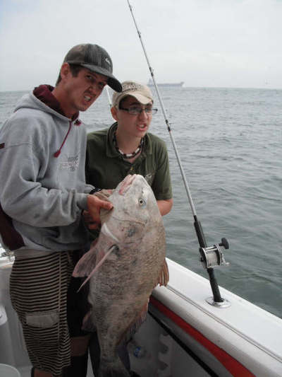 Big Black Drum Released Kid Fishing
