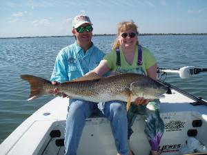 Jennifer from Kansas with a Lagoon Redfish