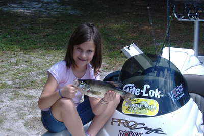 Mckenzi  has a good day on Lake  Lochloosa