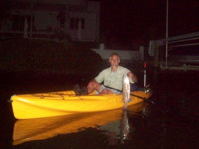 A very nice Redfish while night fishing along the ICW