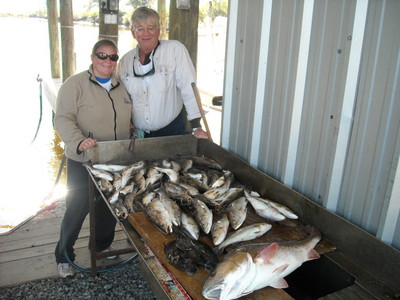 Skip and Alex with the days catch