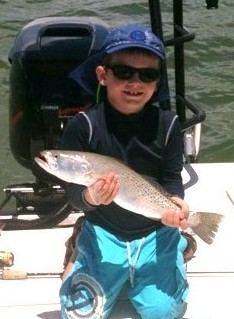 Louis and his 22 inch trout