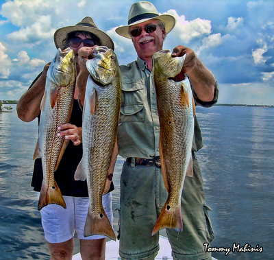 Triple Header Redfish caught on 9-25-09