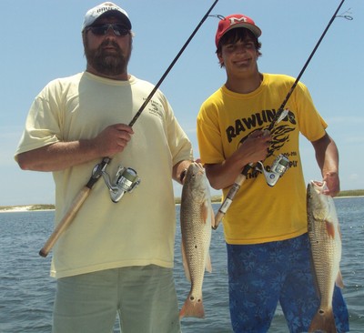 Father and son double hookup!