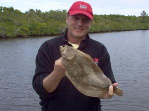 17 inch flounder--reefs off Bonita beach