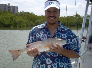 21 inch redfish on shrimp, Estero Bay, Bonita Beach, FL