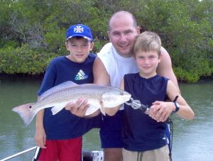 23 inch redfish on shrimp, Estero Bay, SW FL