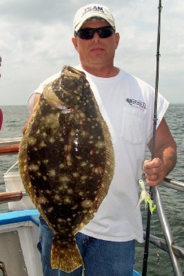 Rocco Farina with his 4.7 pound pool fish.
