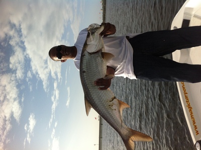Nice Tarpon on 8 lbs test line