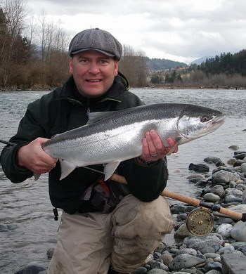 Feb 23 chrome keeper Steelhead caught on one of our guided trips