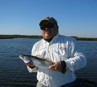 fly caught seatrout