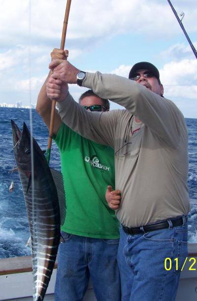 Wahoo caught trolling