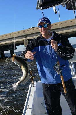 This white trout hit a Berkley Gulp 3